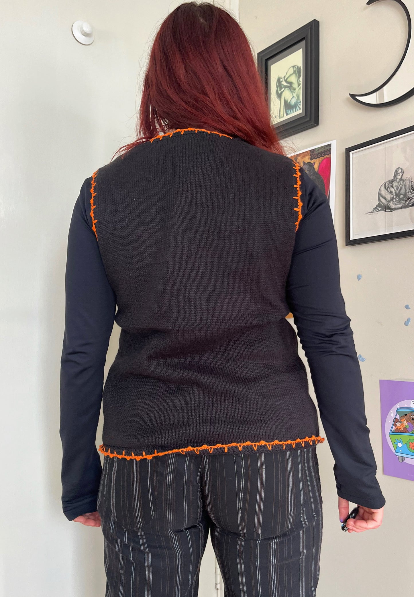 Happy Harvest 1990s Halloween Sweater Vest S (2)