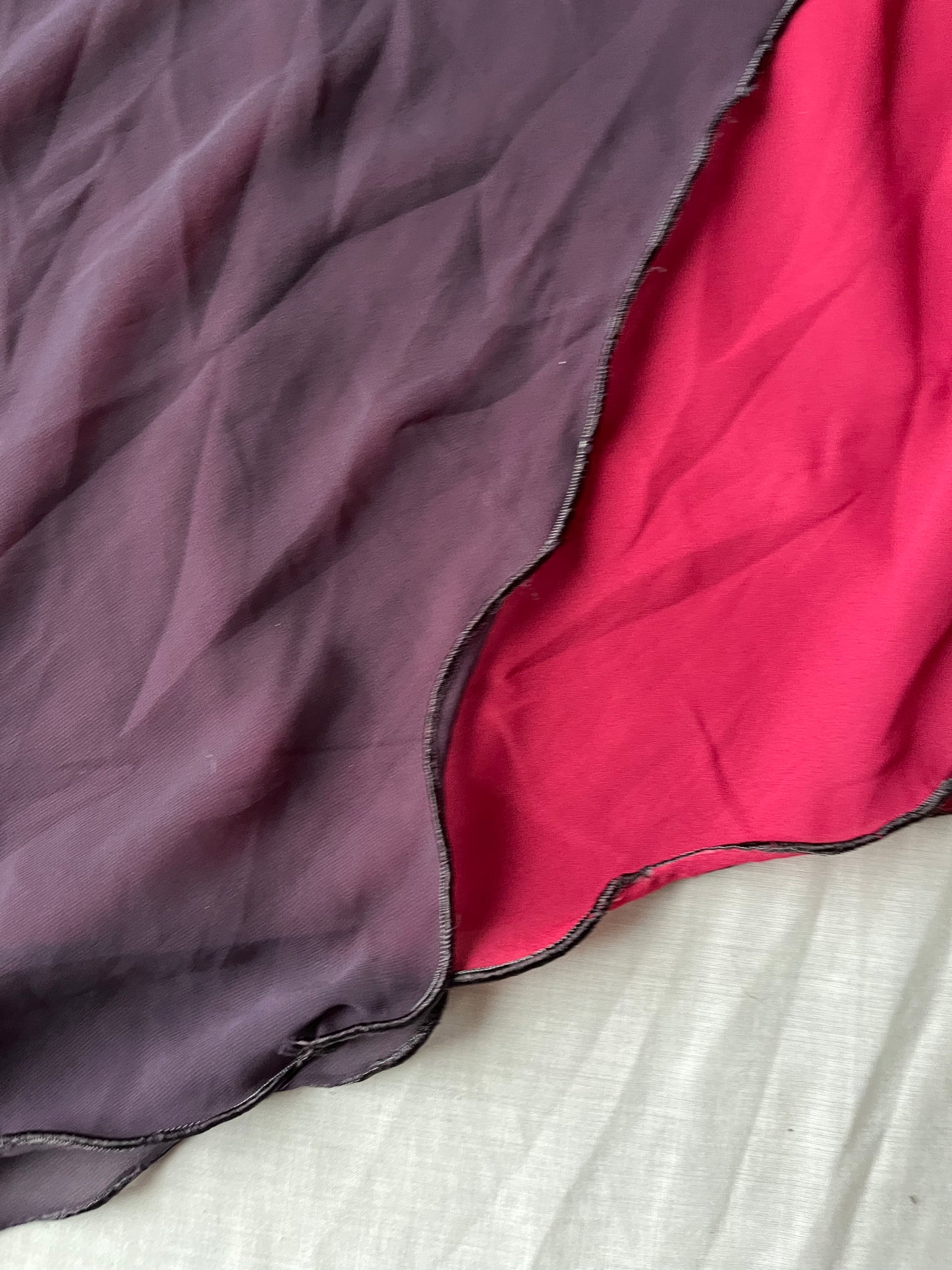 Purple Mesh Midi Skirt - UK 8-10