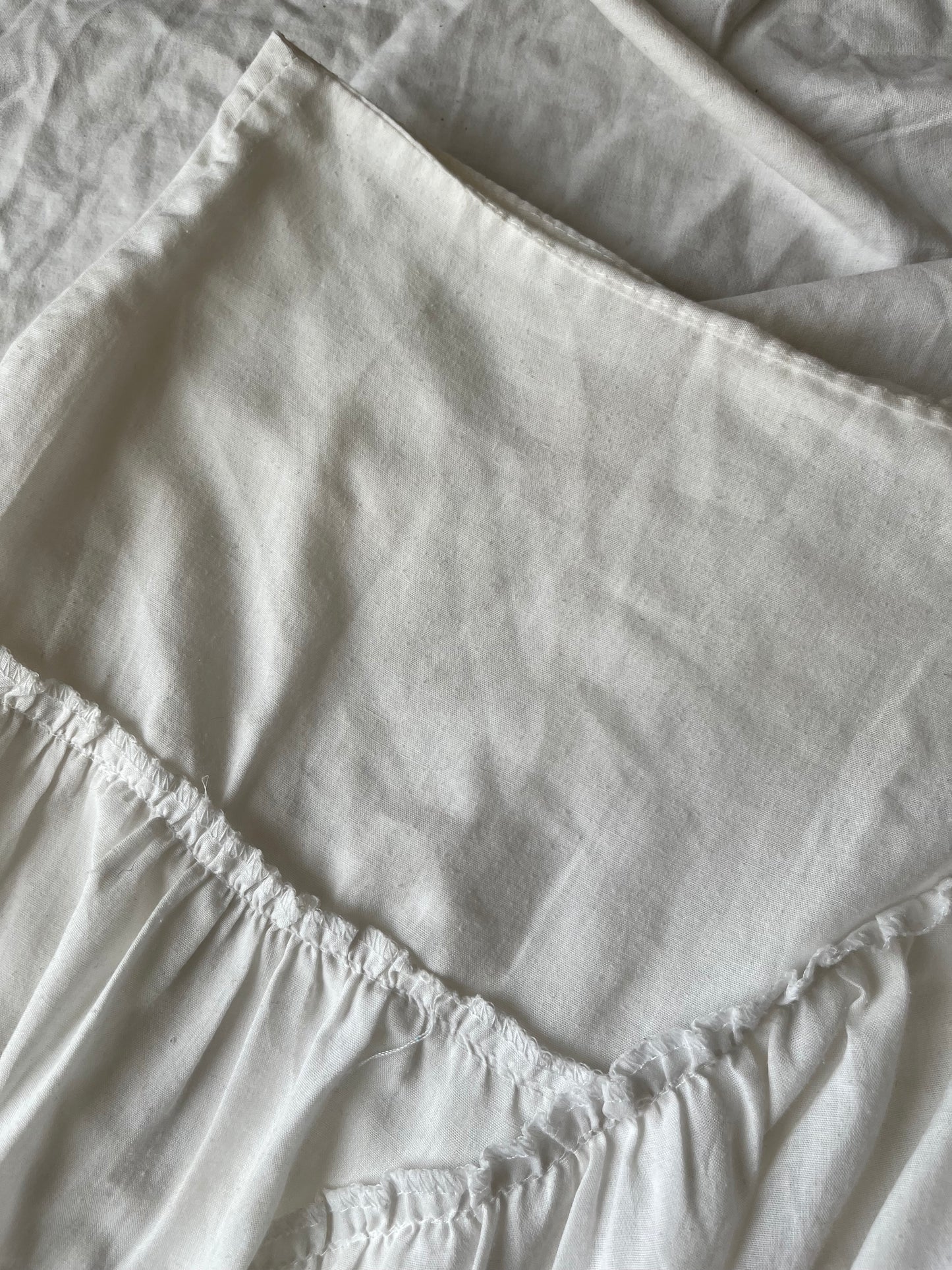 Tiered White Skirt UK 10