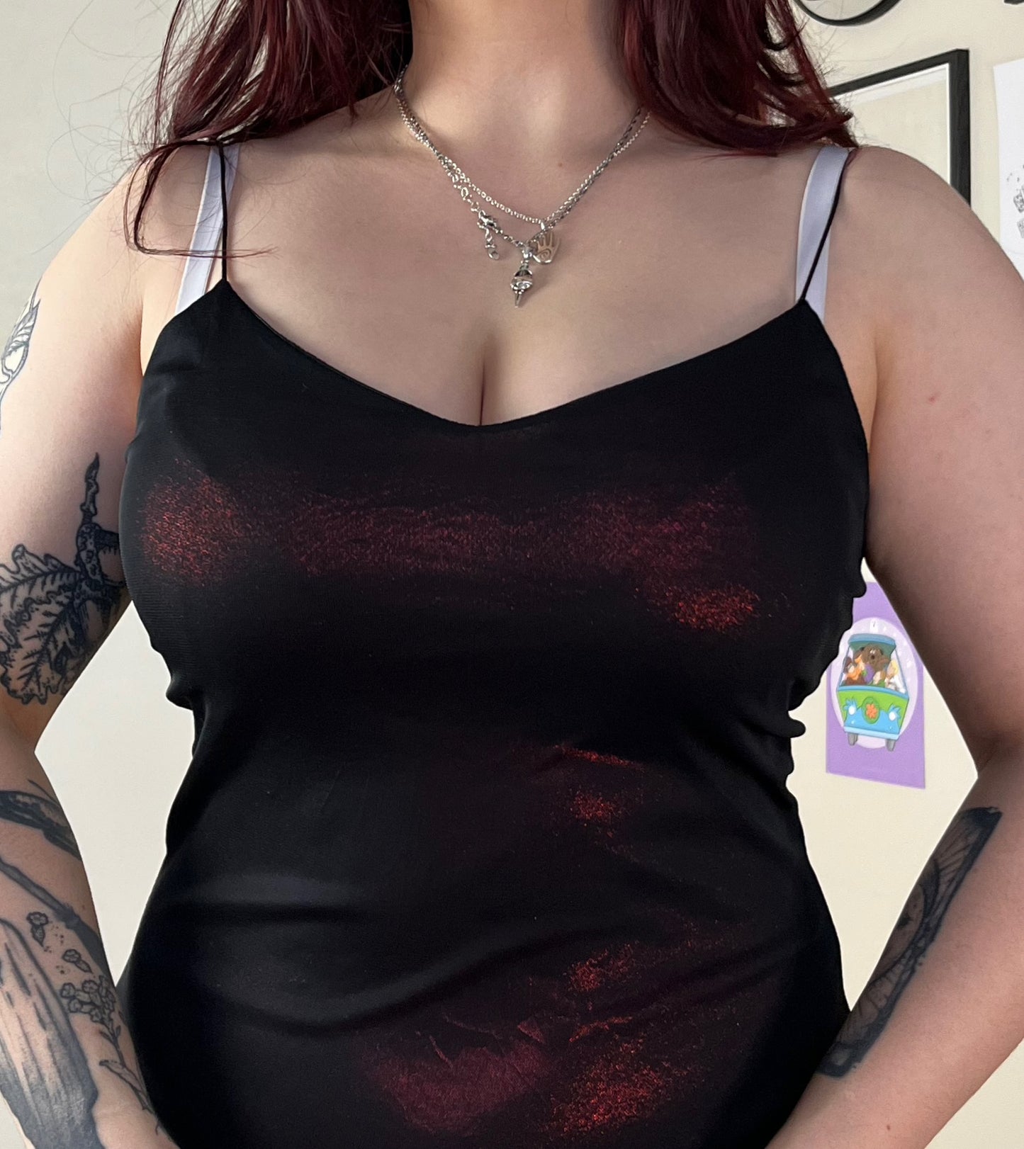 Red And Black Dress UK 10-12
