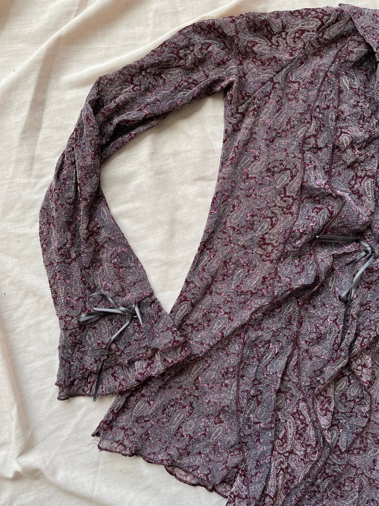 Purple Paisley Top - UK 8-10