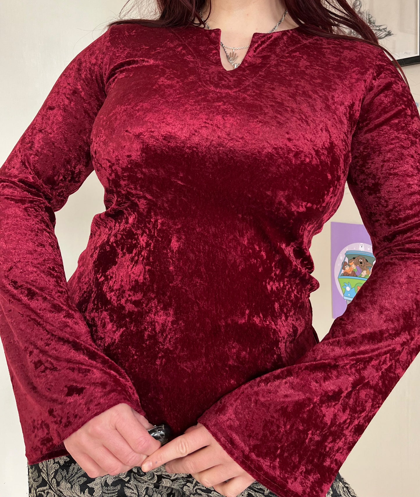 Red Velvet Top UK 10