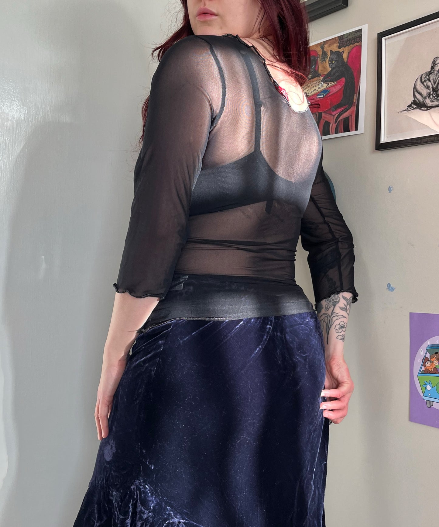 Mesh Beaded Top - UK 10