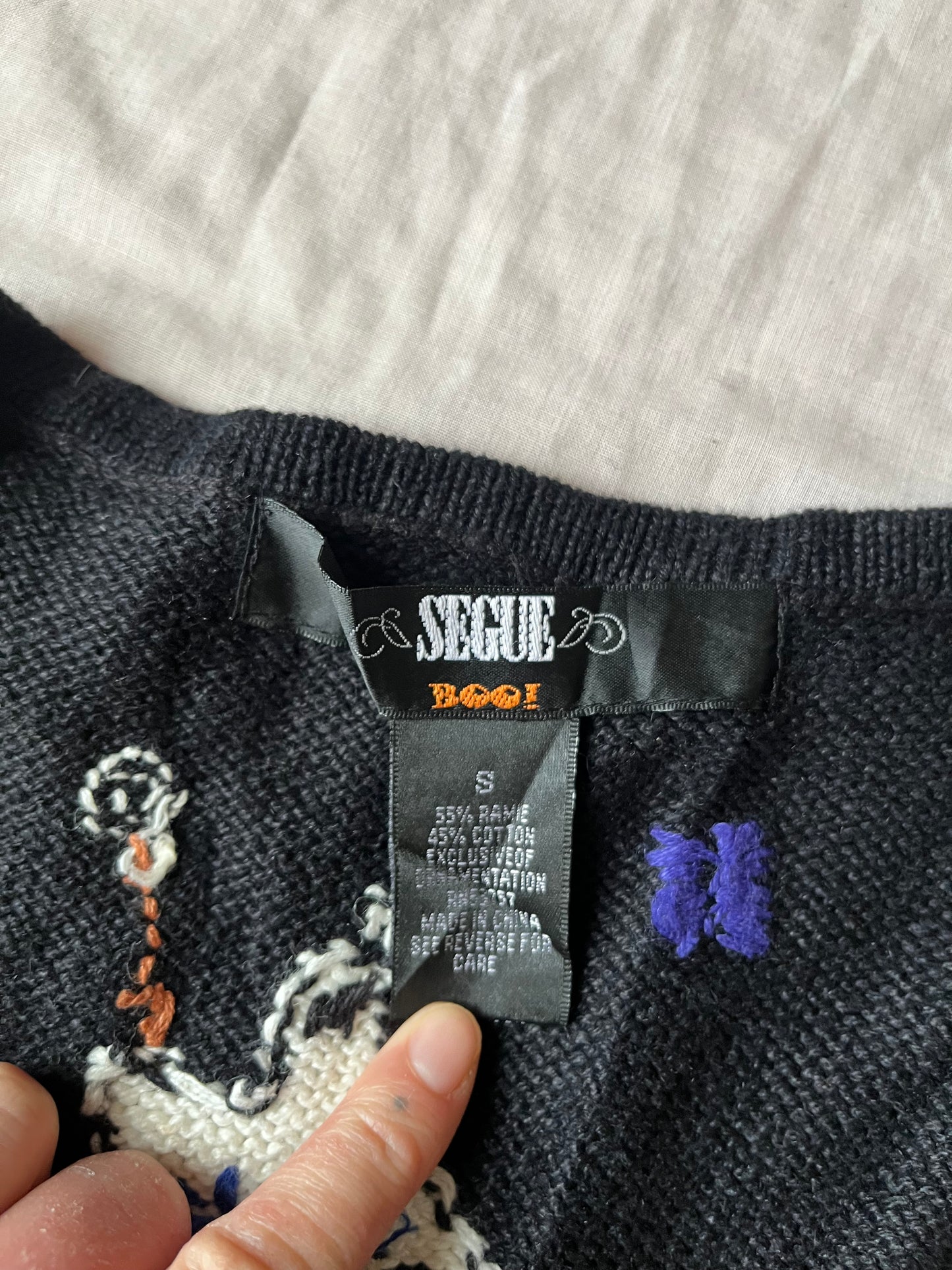 Pumpkin Patch 1990s Halloween Sweater Vest M
