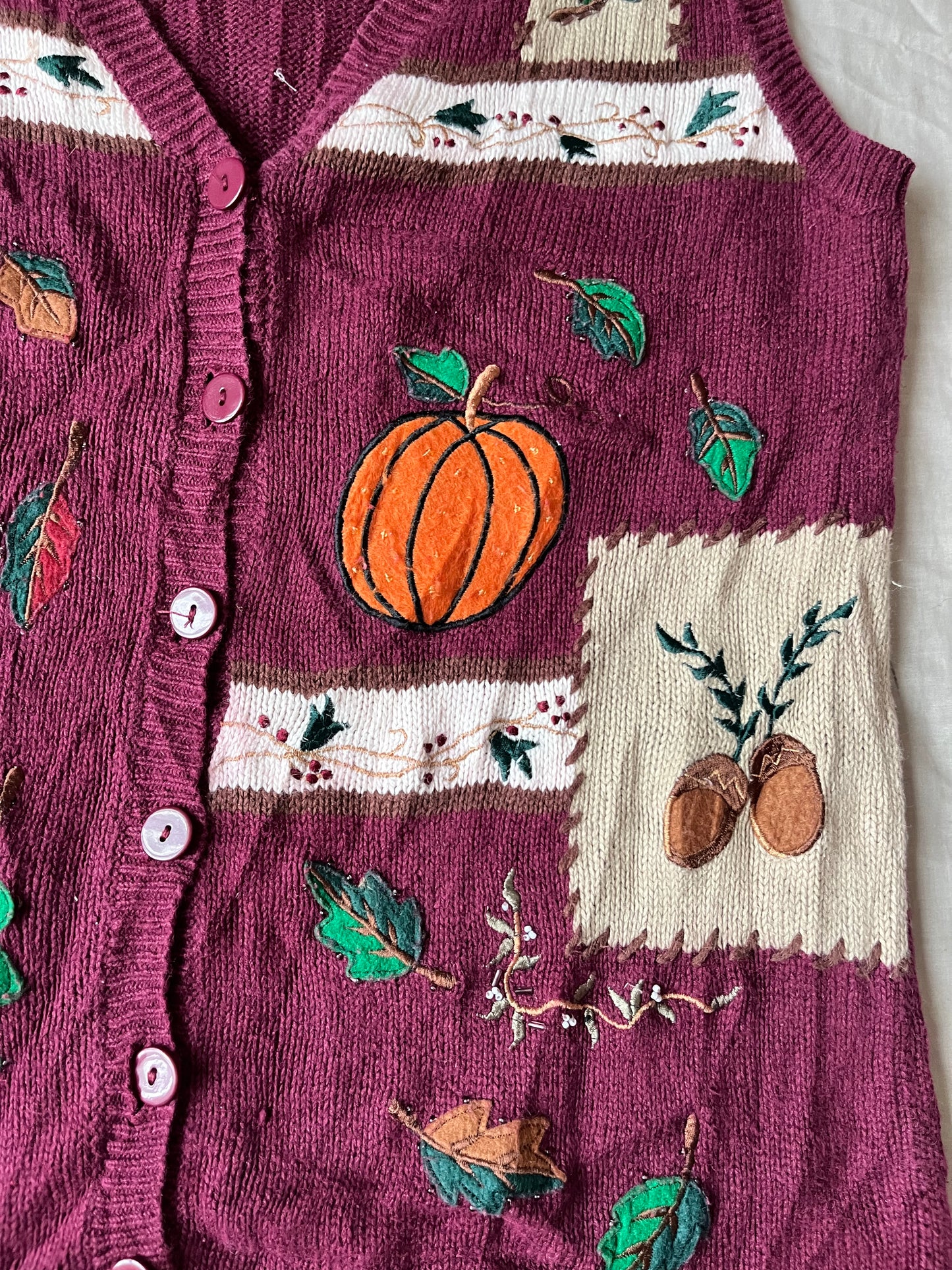 Acorn Sweater Vest UK 6-12