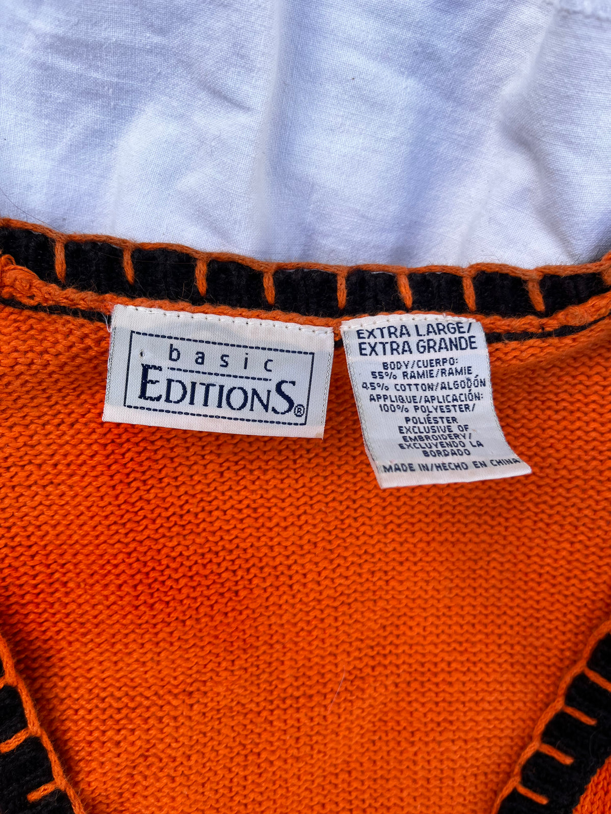 Halloween Town 1990s Halloween Sweater Vest M