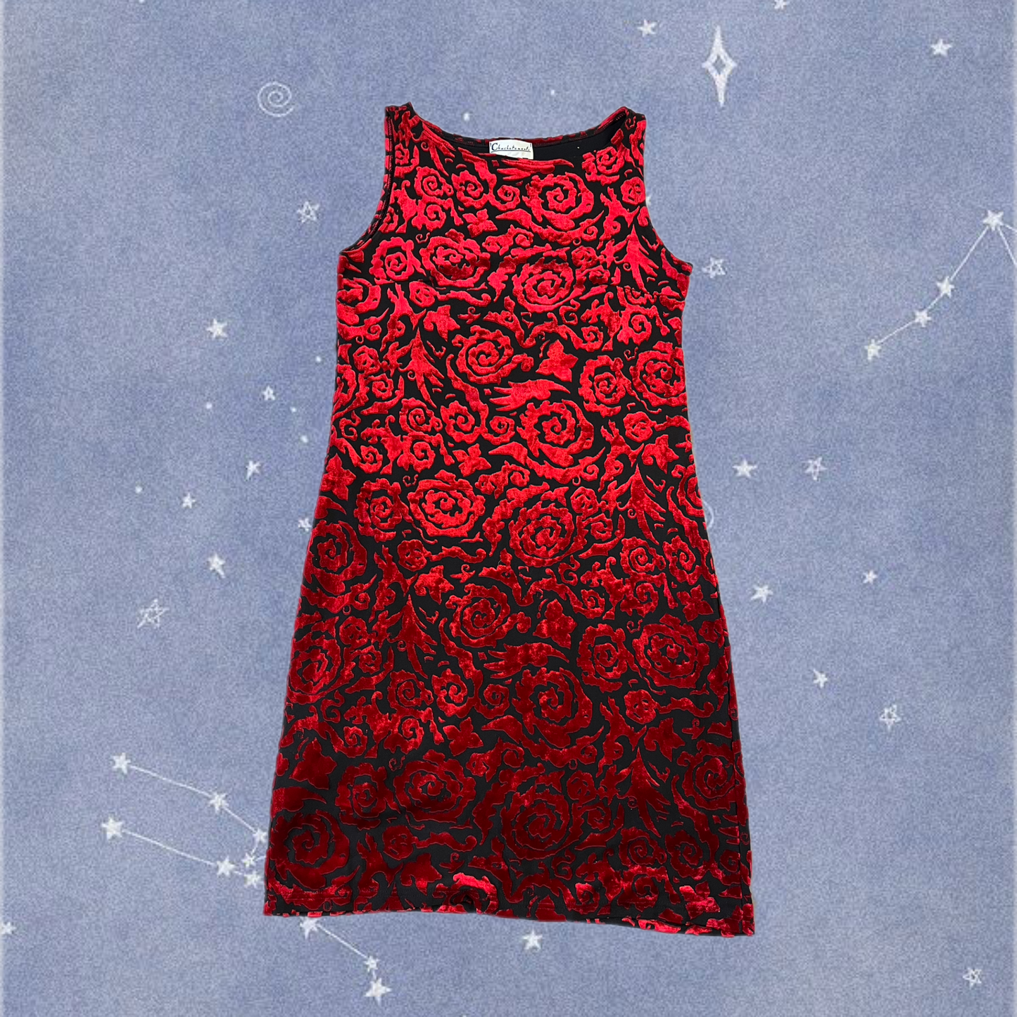 Burnout Velvet Dress UK 10