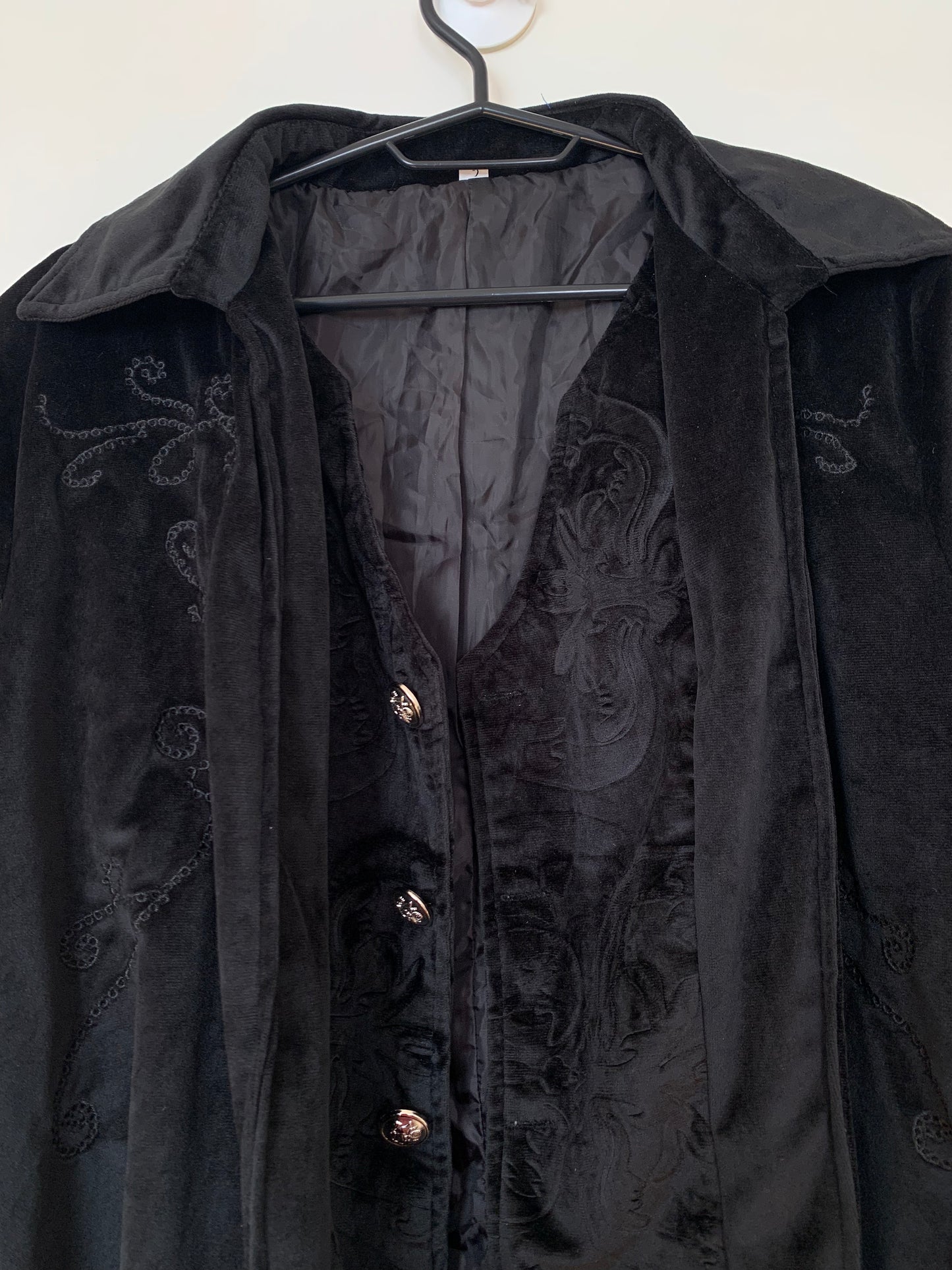 Hocus Pocus 90s Velvet Coat UK 16/18/XL