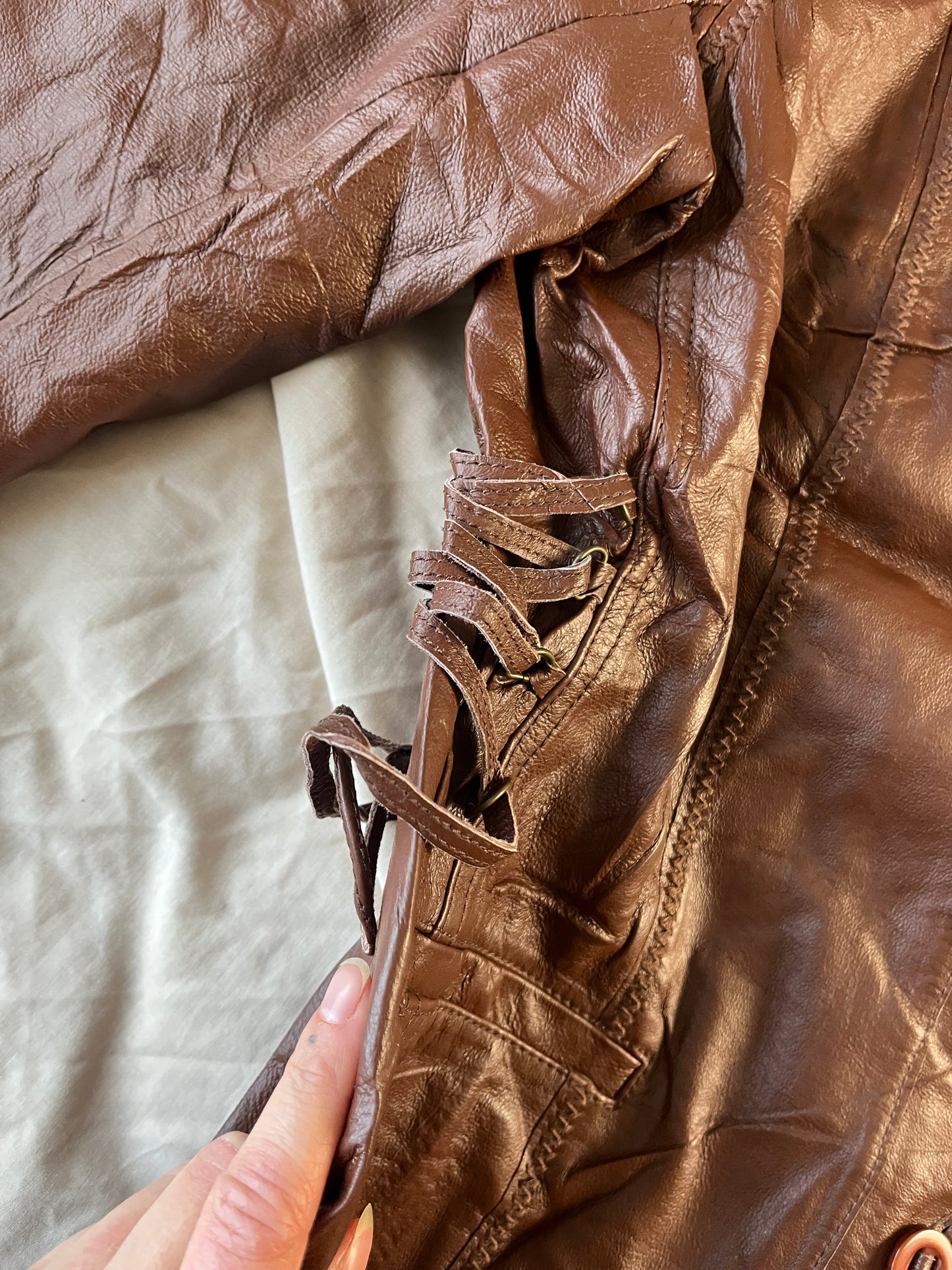 Penney Leather Jacket UK 12-14