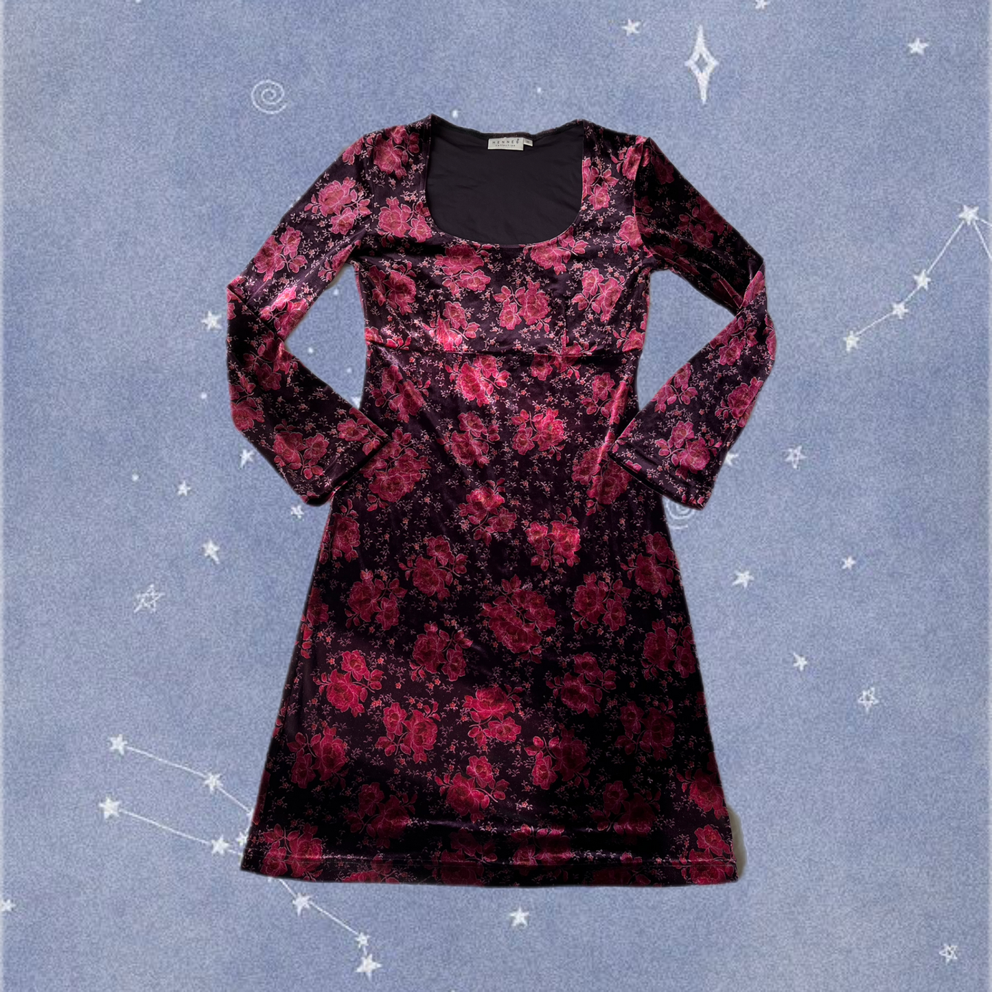 Floral Velvet Dress UK 12