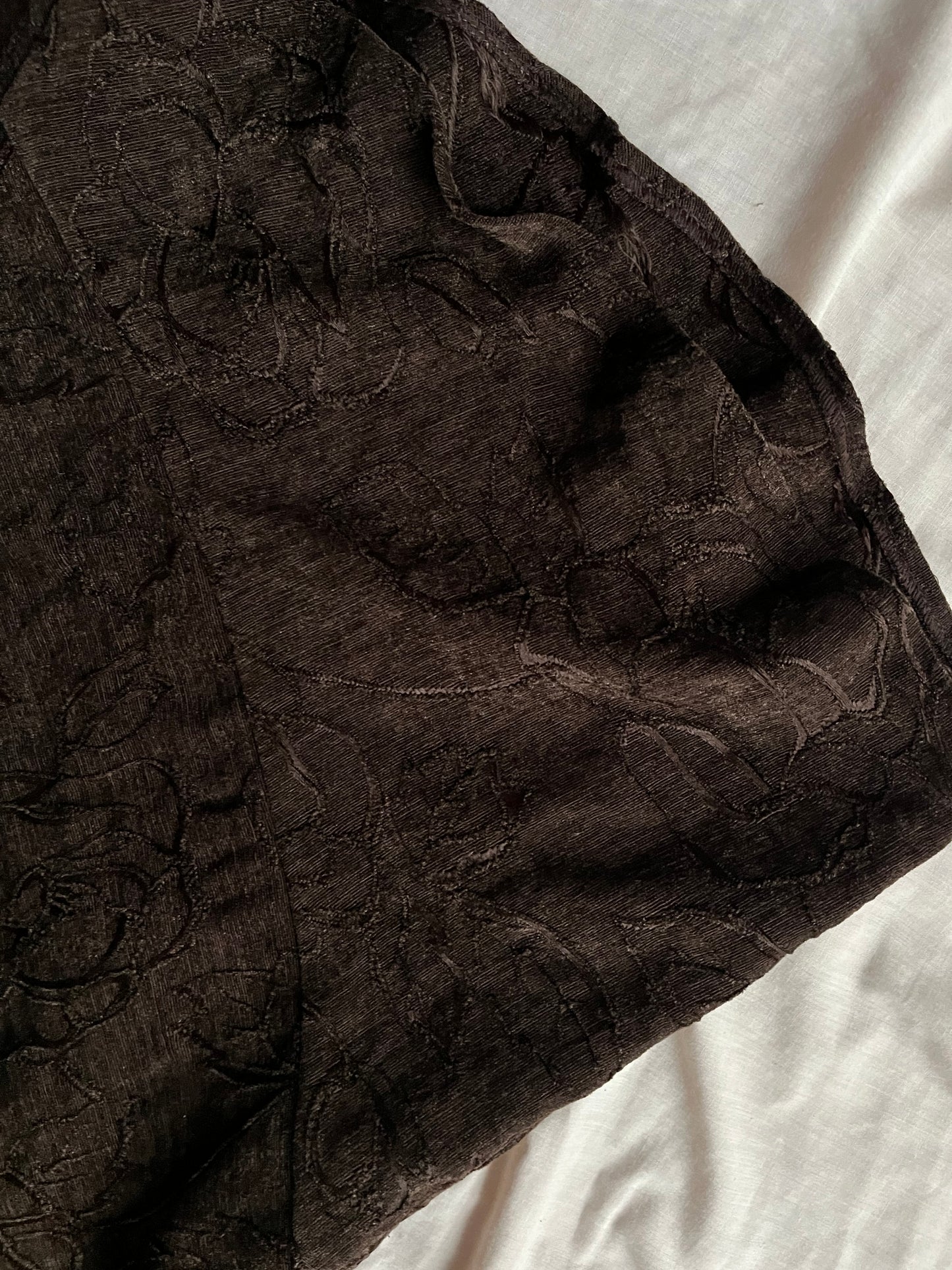 Brown Floral Maxi Skirt - UK 10-16