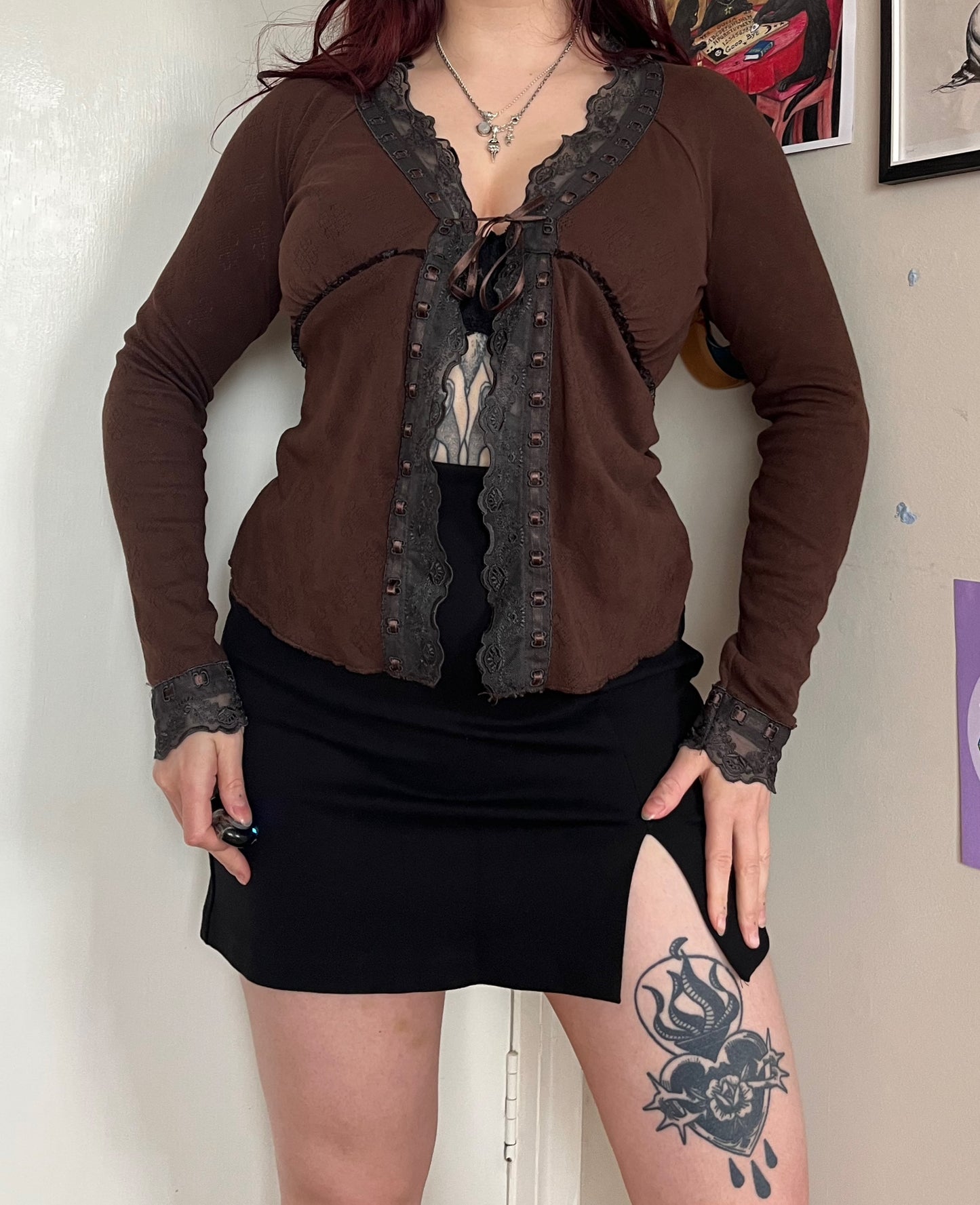 Babydoll Tie-Front Top UK 10