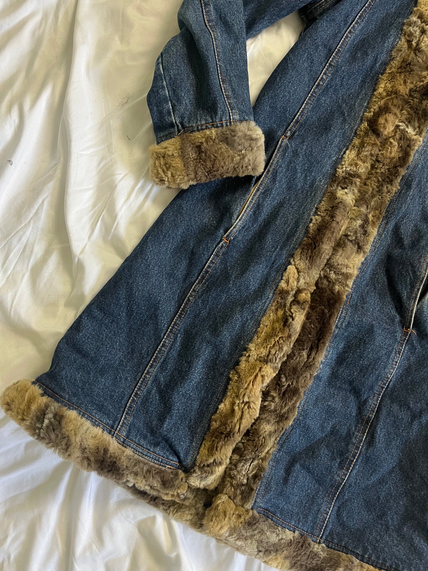 Sara Denim Afghan Coat UK 6-10/S