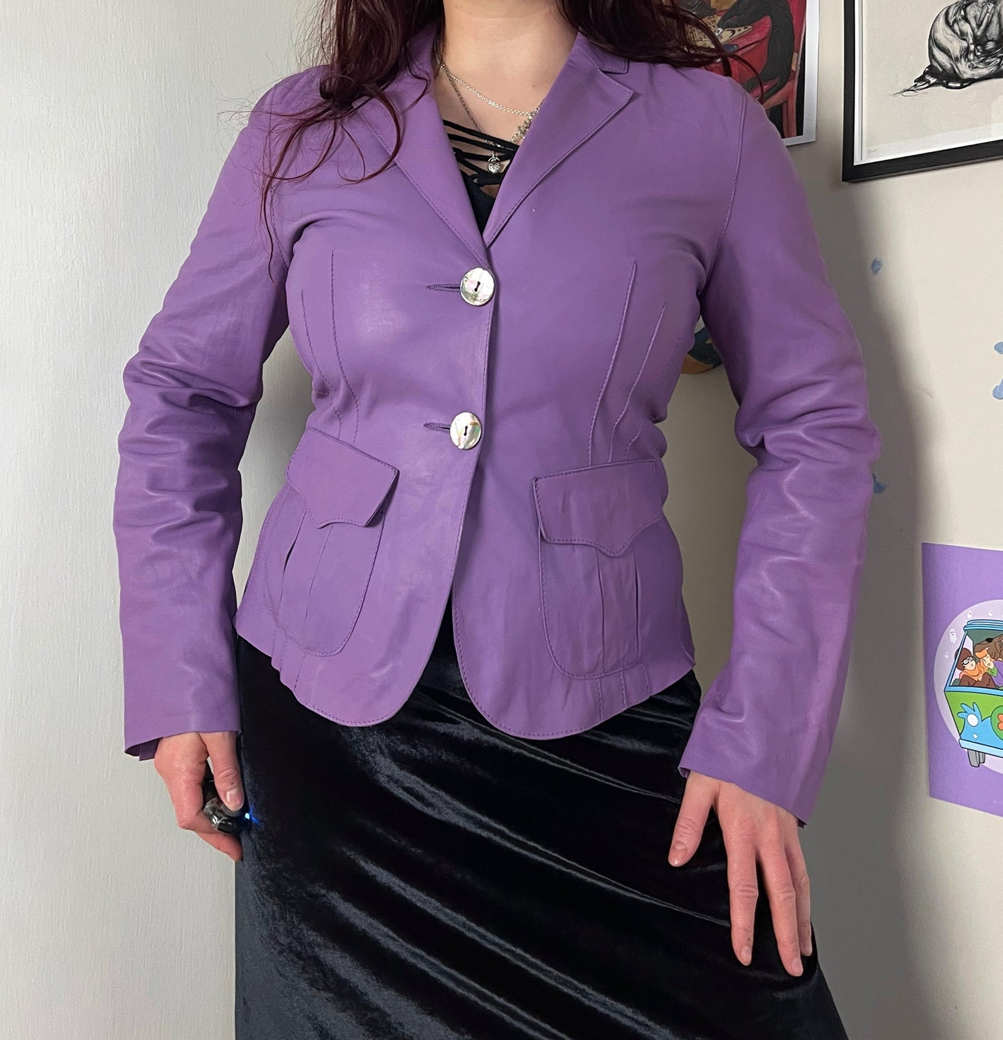 Daphne Leather Jacket UK 10