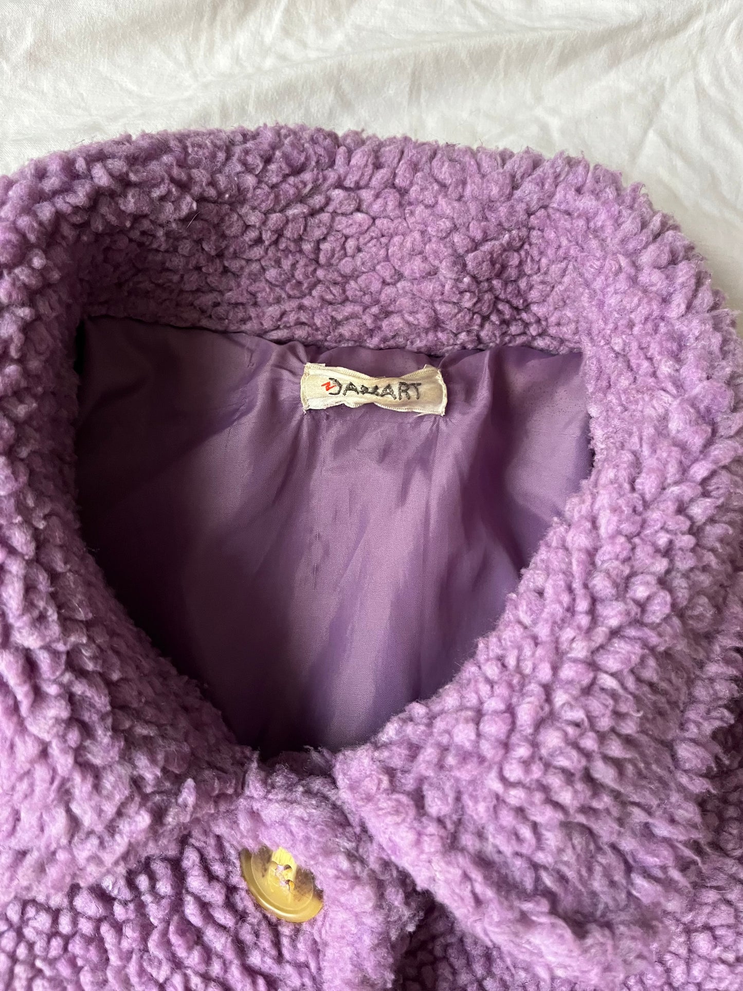 Purple Teddy Coat UK 14-16