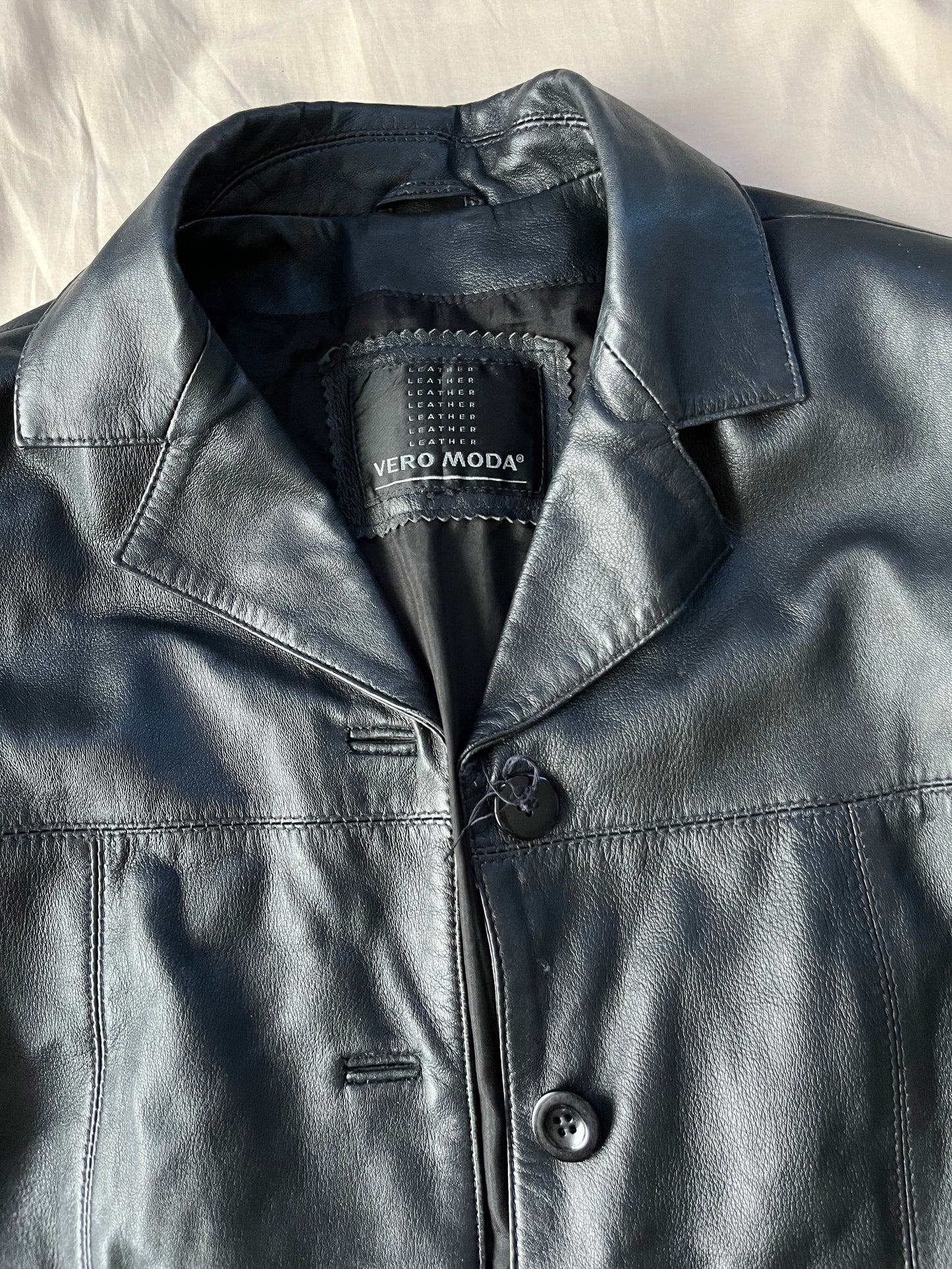 Morgan 90s Leather Jacket UK 10-12