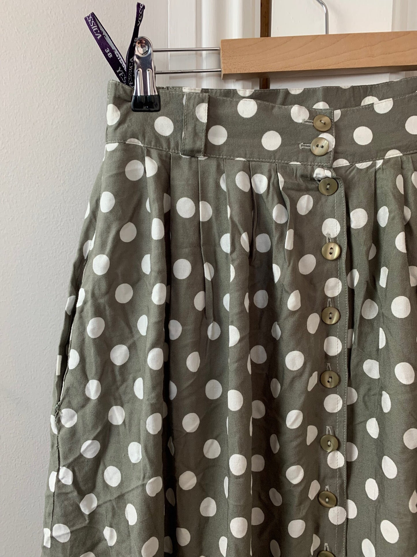 Clover 80s Midi Skirt UK 8