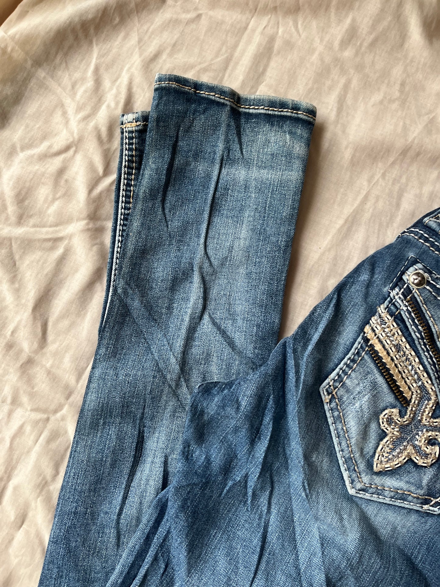 Y2K Rock Revival Jeans UK 8
