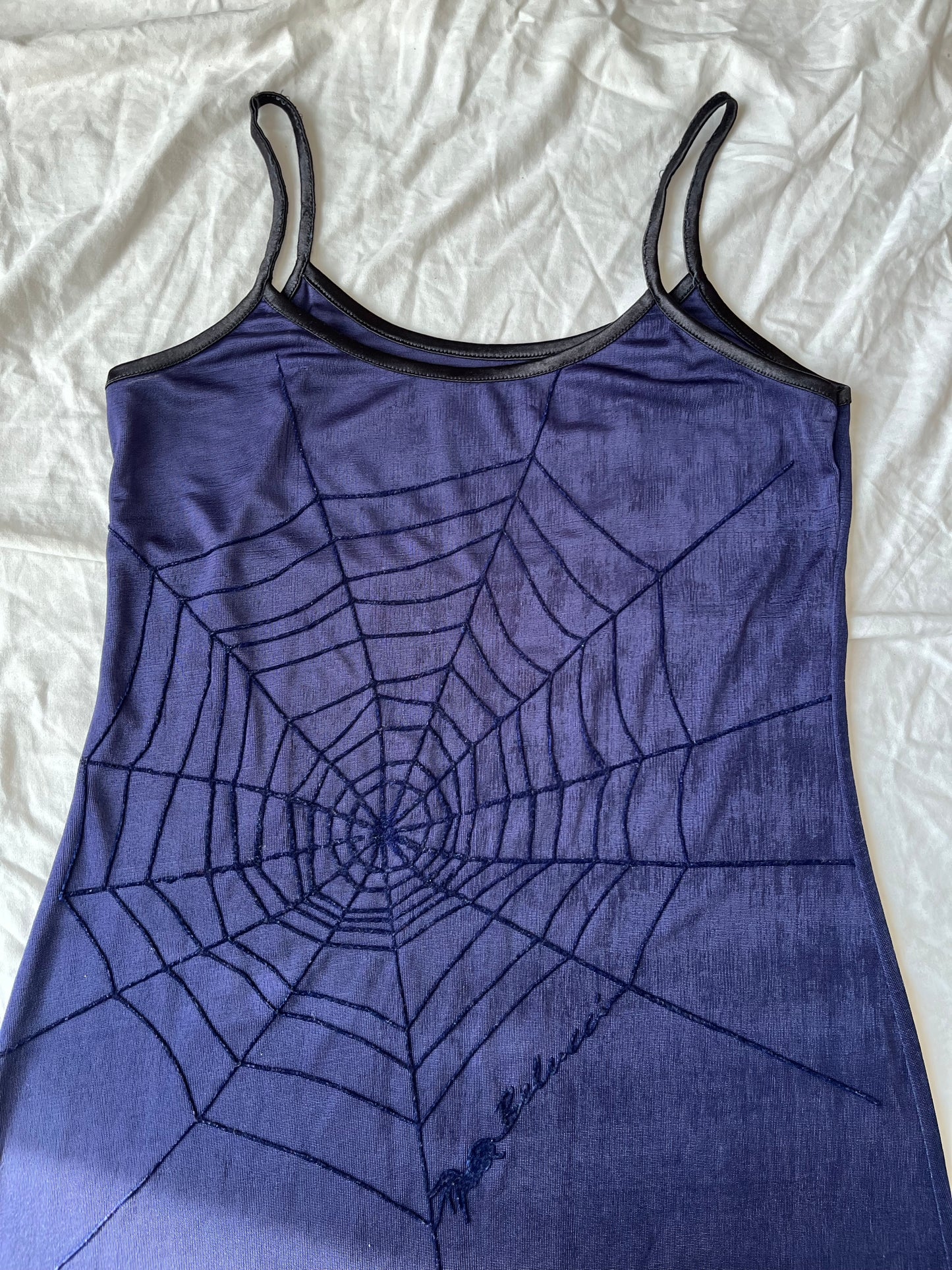 Purple Spiderweb Dress UK 10