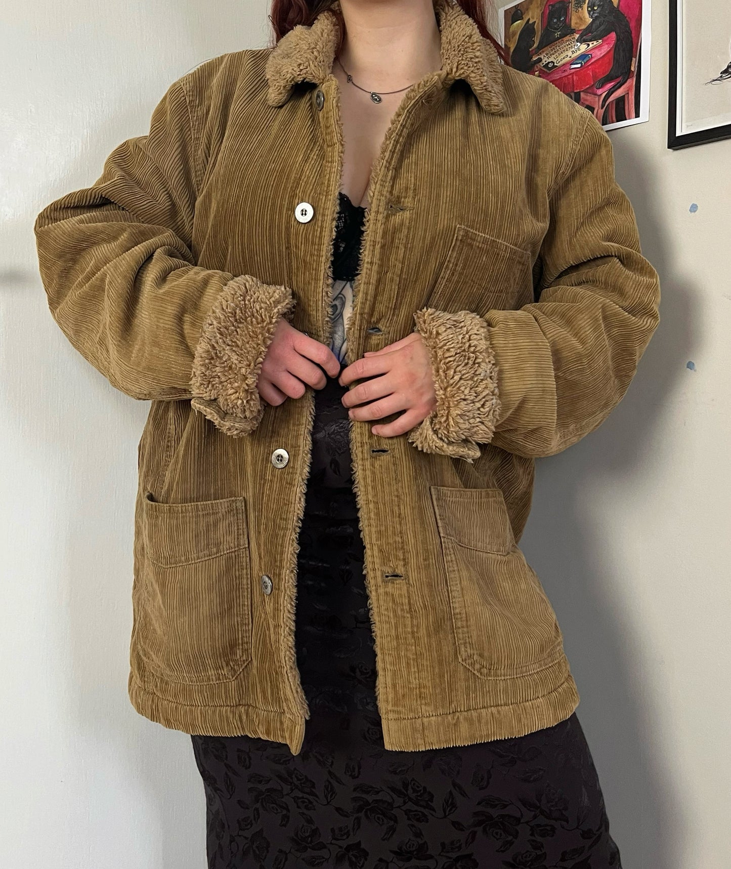 Amelia 90s Corduroy Coat UK 18/20