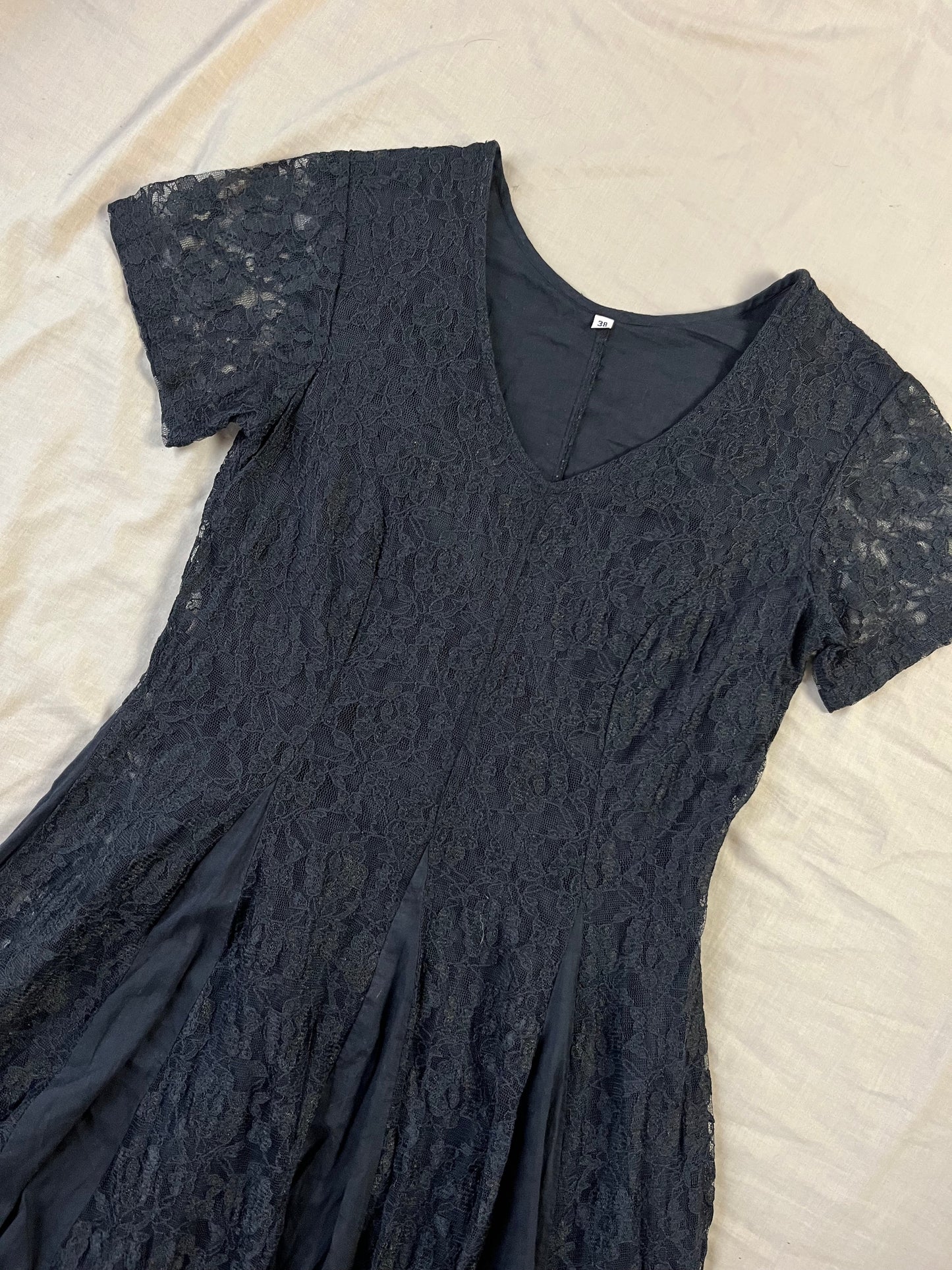 Black Lace Dress UK 12