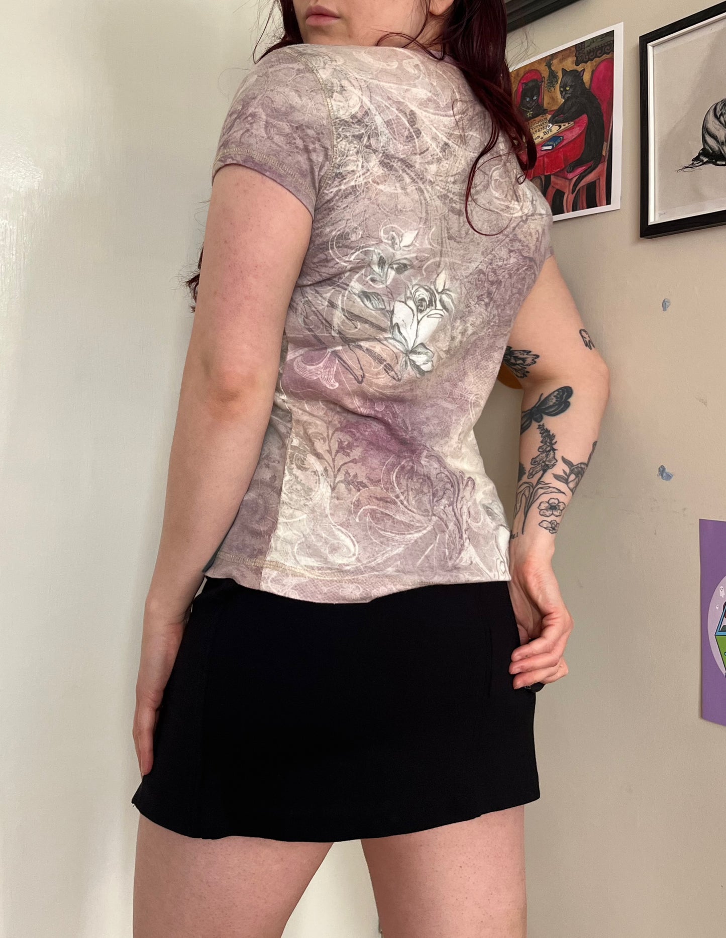 Y2K Floral Tshirt M