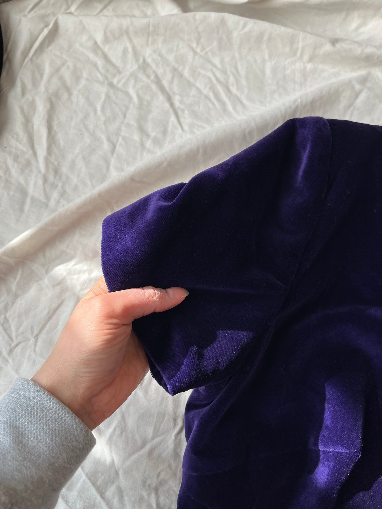 Purple Velvet Dress UK 12