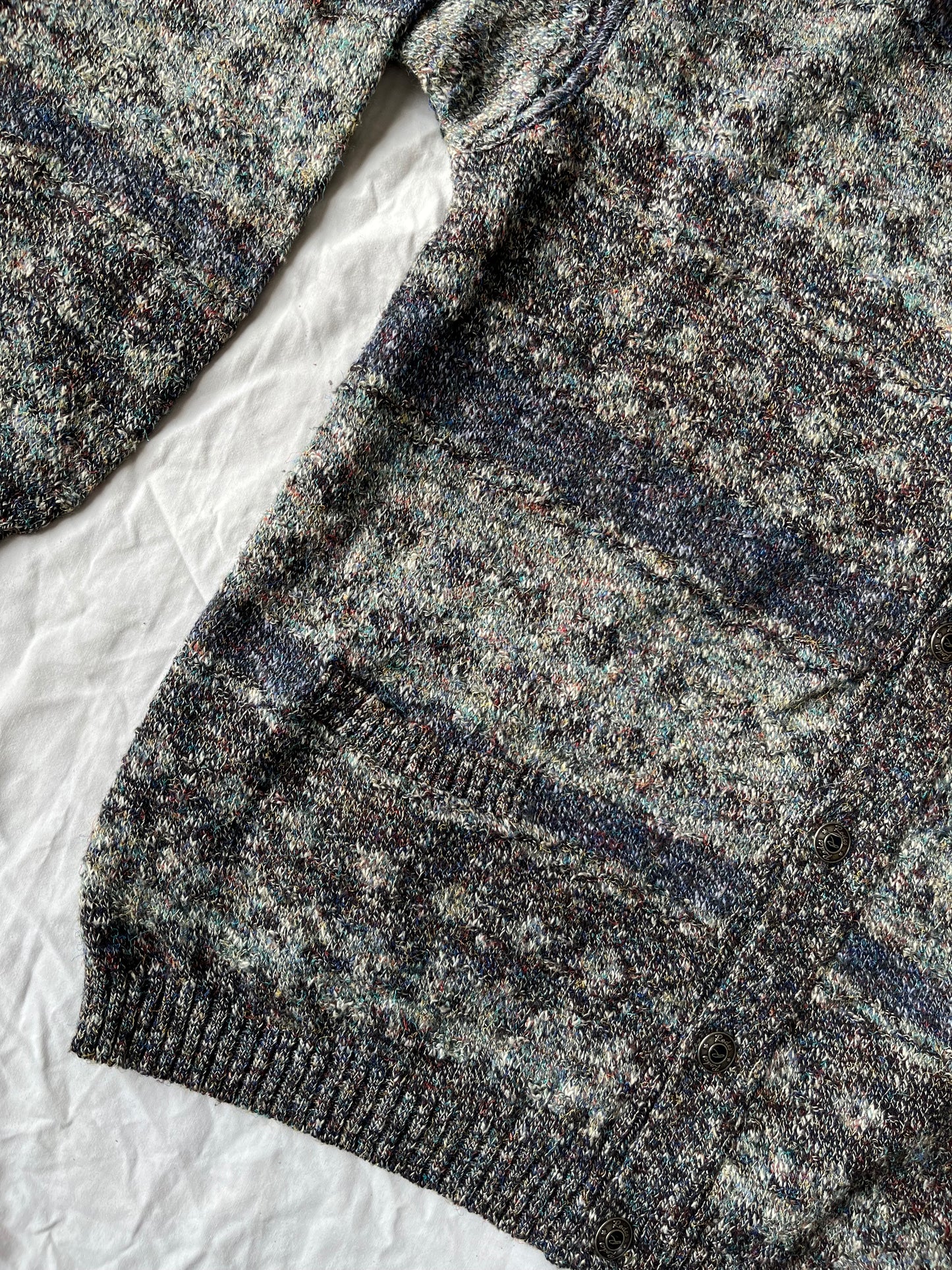 Green and Blue Cardigan XL