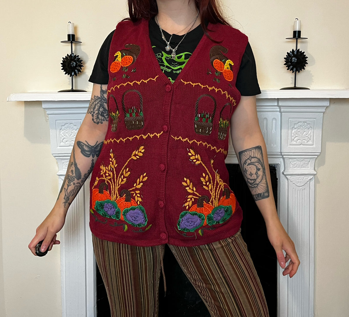 Happy Harvest Sweater Vest M