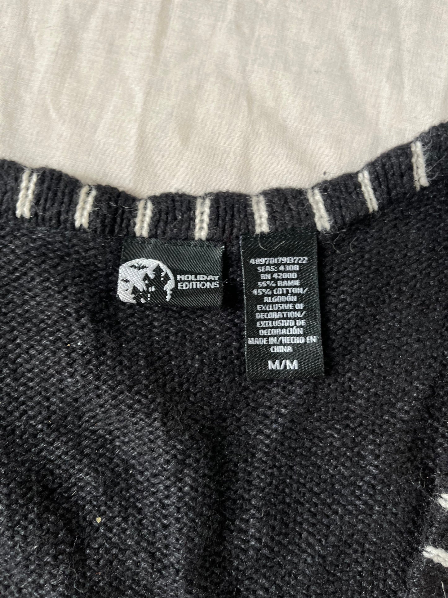 Hex 1990s Halloween Sweater Vest M