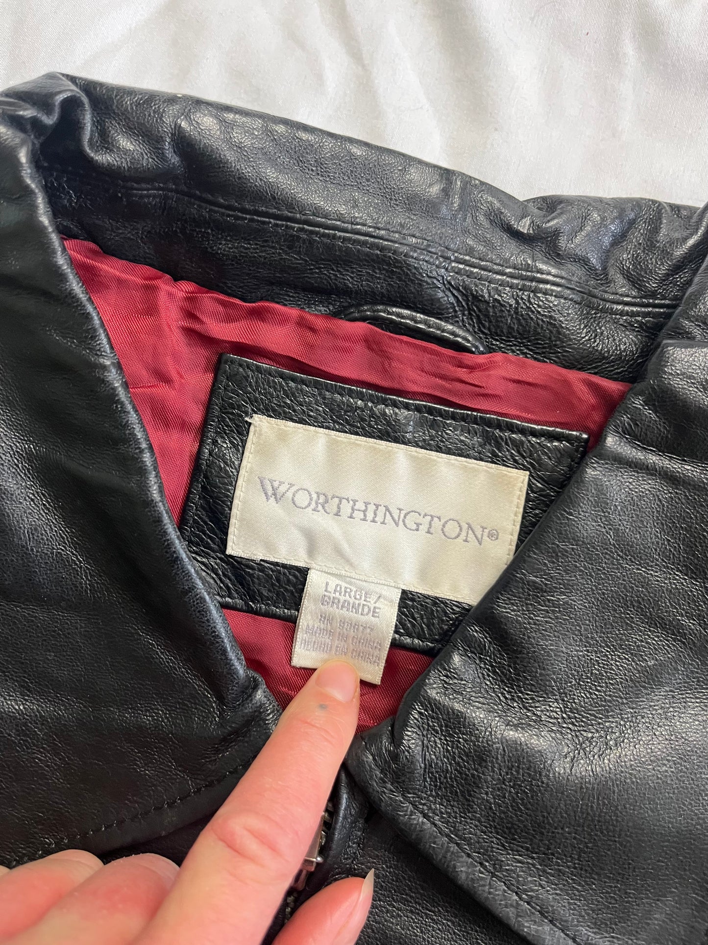 Nyx Leather Jacket UK 14-16/L
