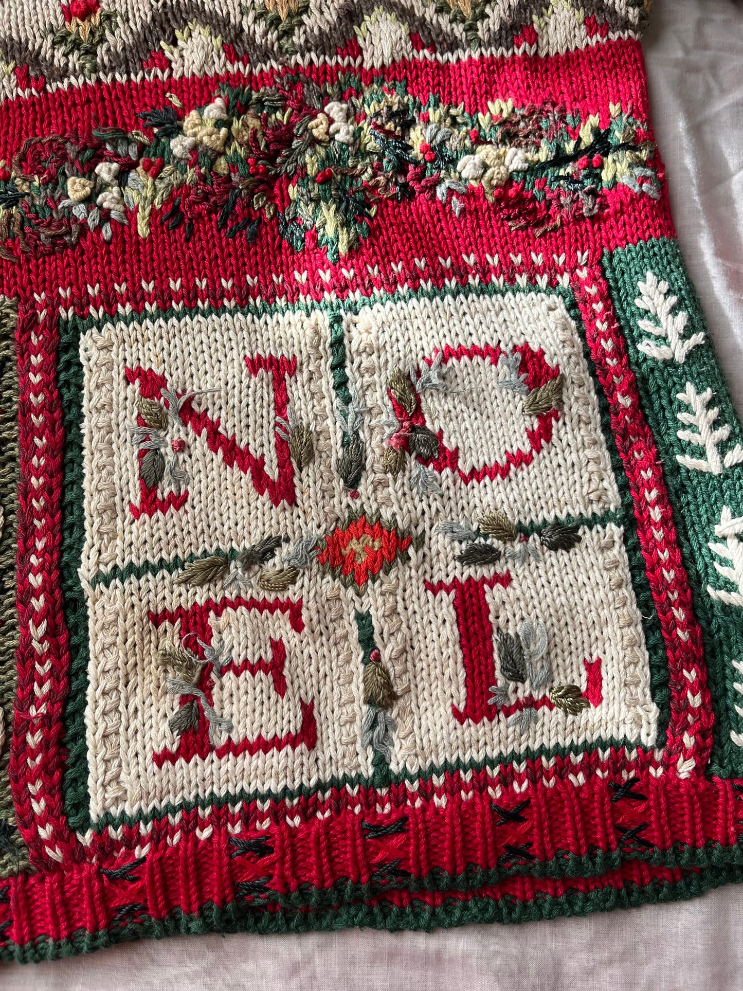 Mulled Wine 1990s Jumper UK 4-16/L