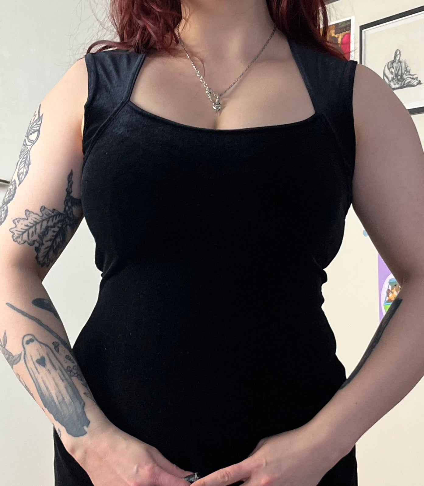 Black Velvet Dress UK 10-12