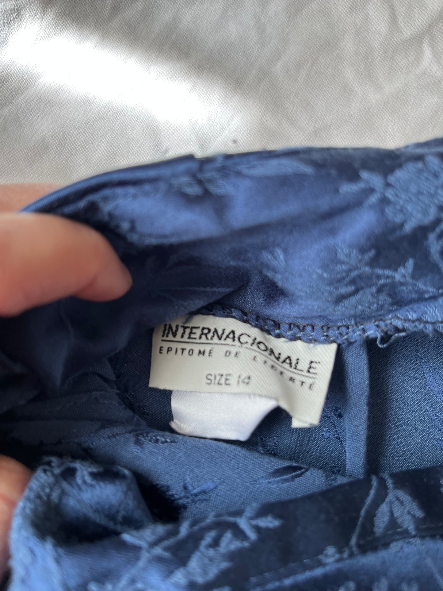 Blue Pencil Skirt UK 8