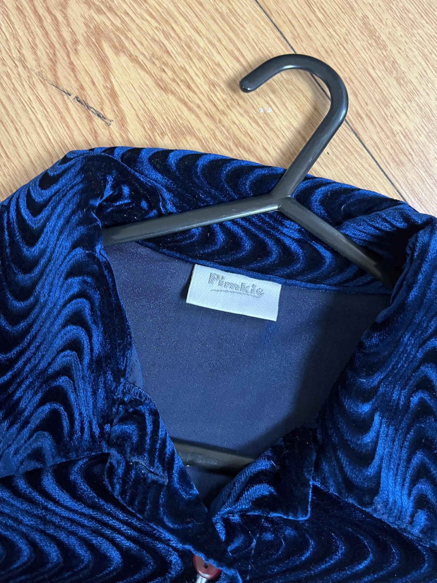 Blue Velvet Top UK 10-12