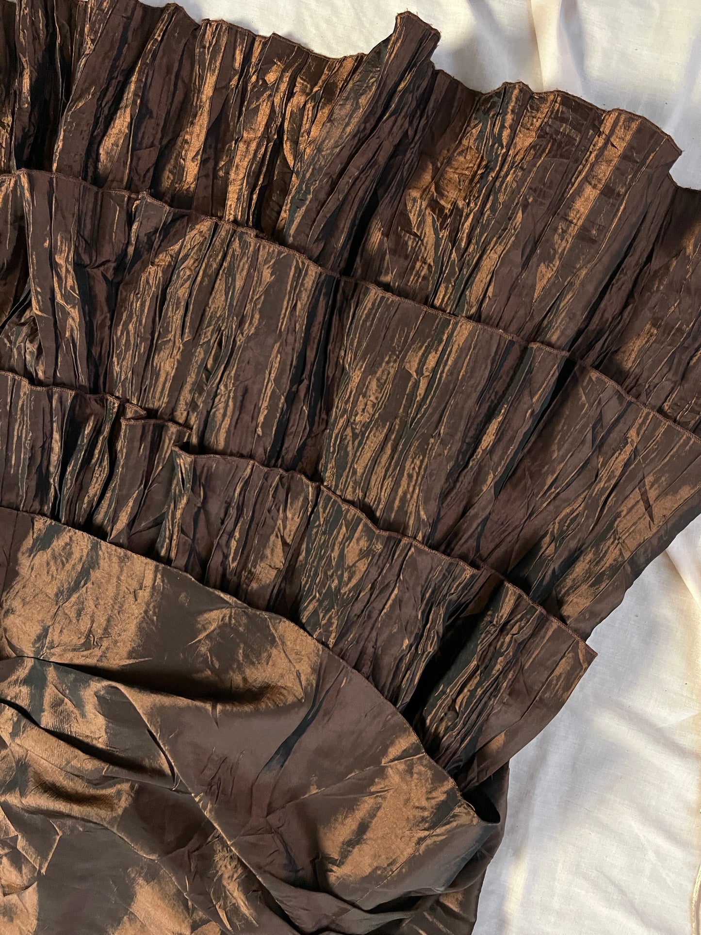 1990s Brown Prom/Evening Dress - UK 8-10