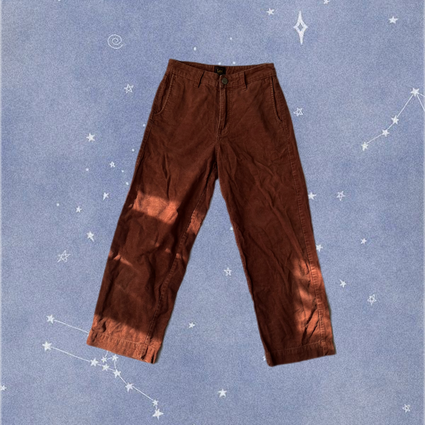 Coral Pink Lee Corduroy Pants UK 6-8