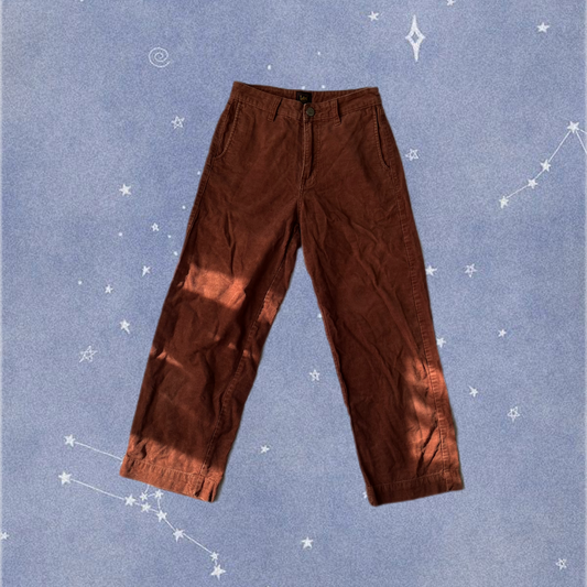 Coral Pink Lee Corduroy Pants UK 6-8