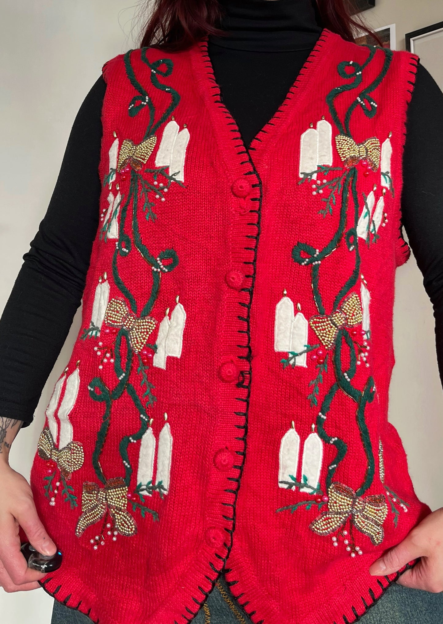 Silent Night 1990s Sweater Vest UK 4-18/XL