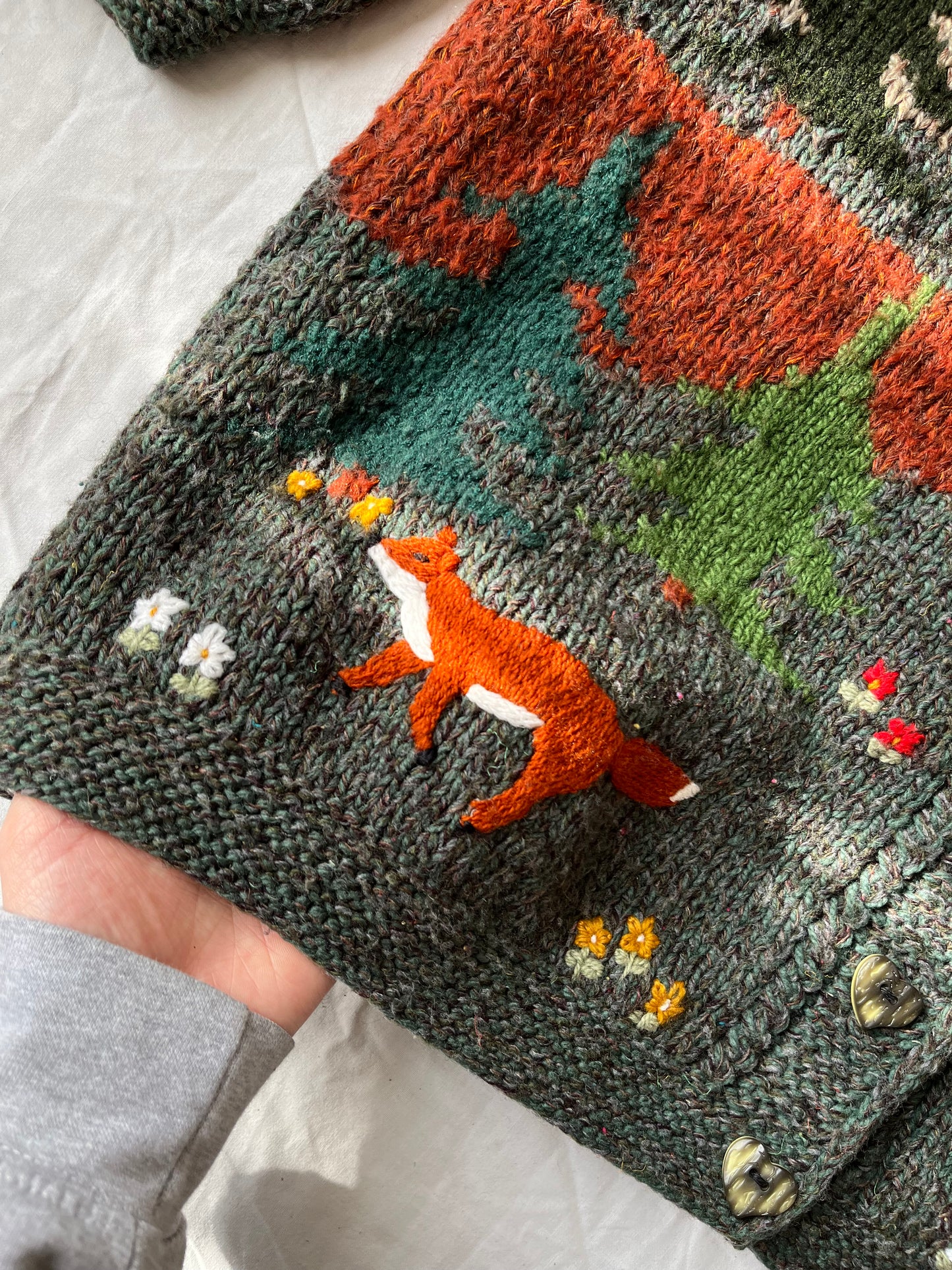 Nature Themed Cardigan XXL
