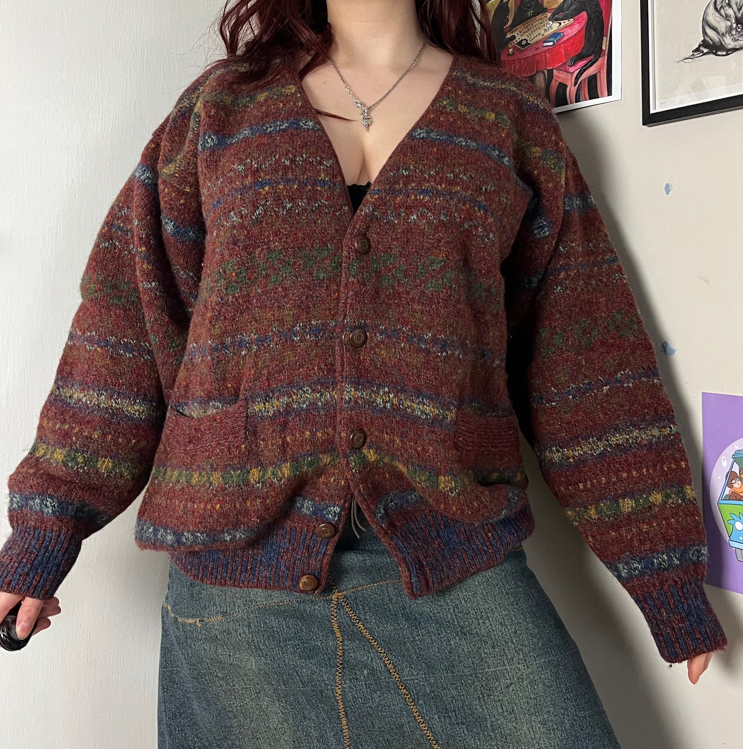 Red Cardigan XXL