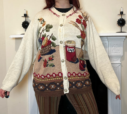 Autumn Scene Cardigan L