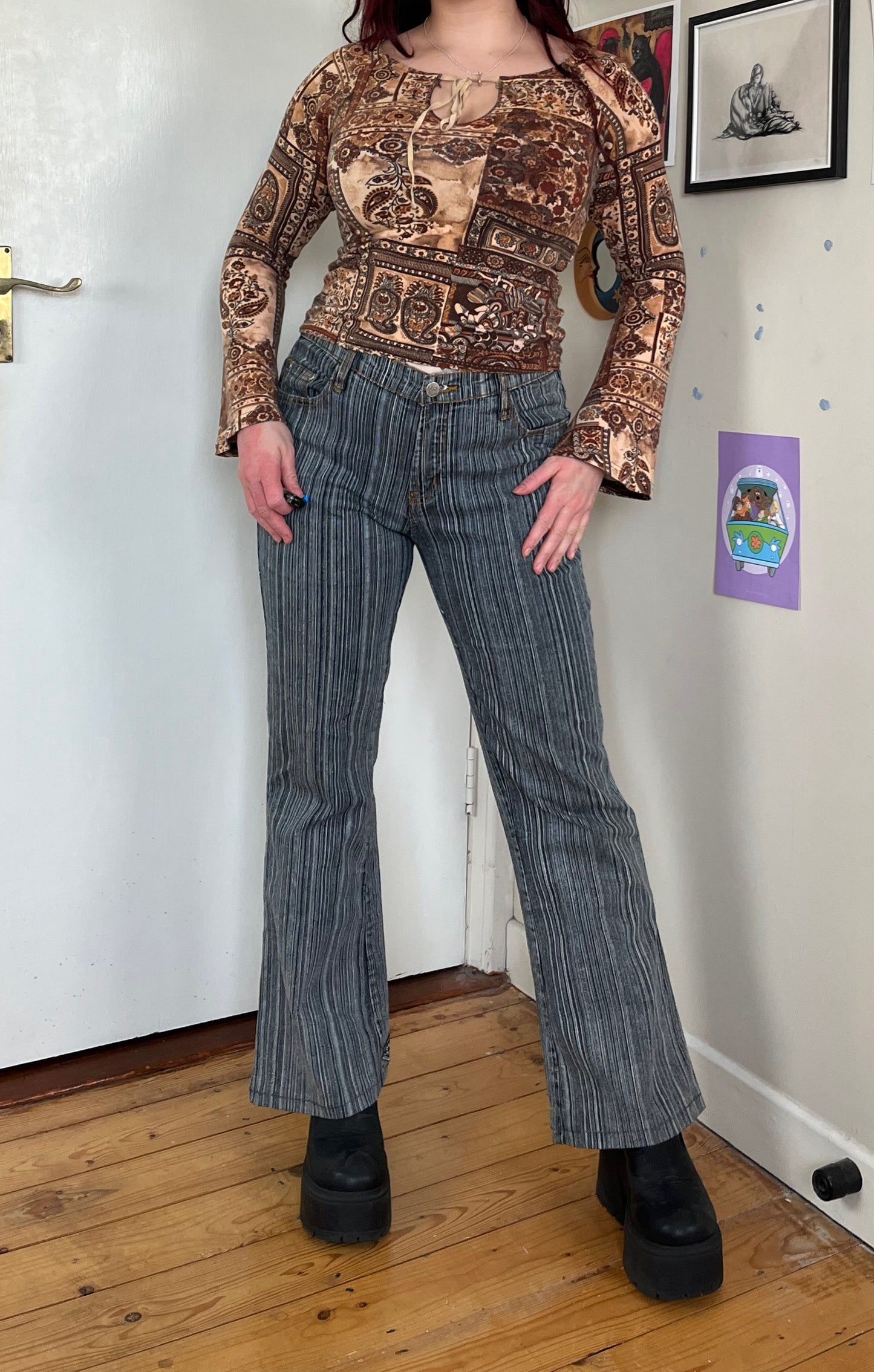 Striped Jeans - UK 12