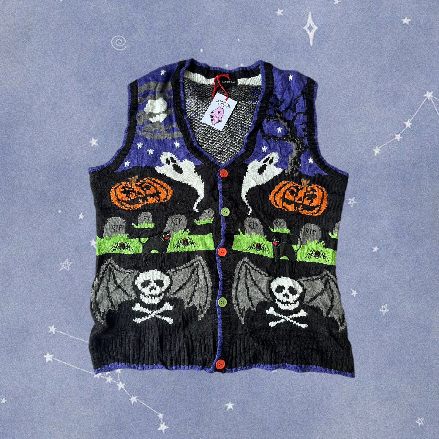 Poison 2000s Halloween Sweater Vest XL