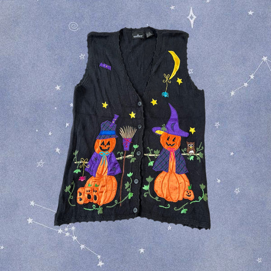 Coven 1990s Halloween Sweater Vest S