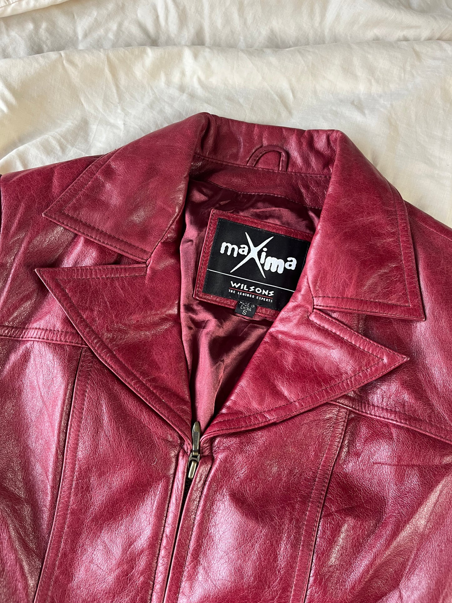 Katherine Leather Jacket UK 8