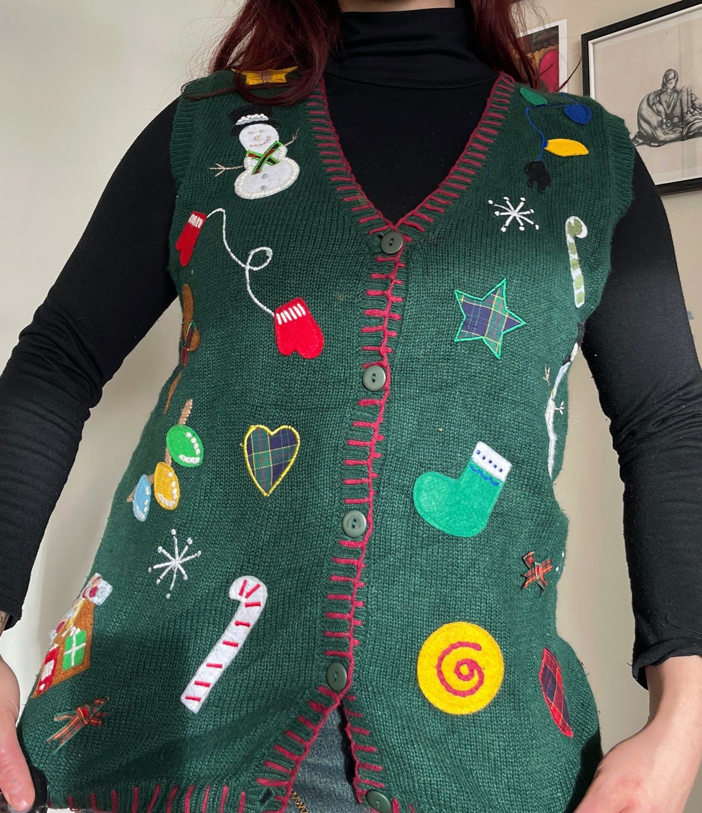 Frosty 1990s Sweater Vest UK 4-14