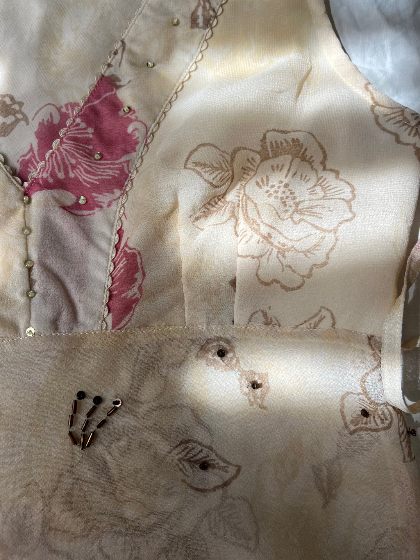 Floral Mesh Top UK 10