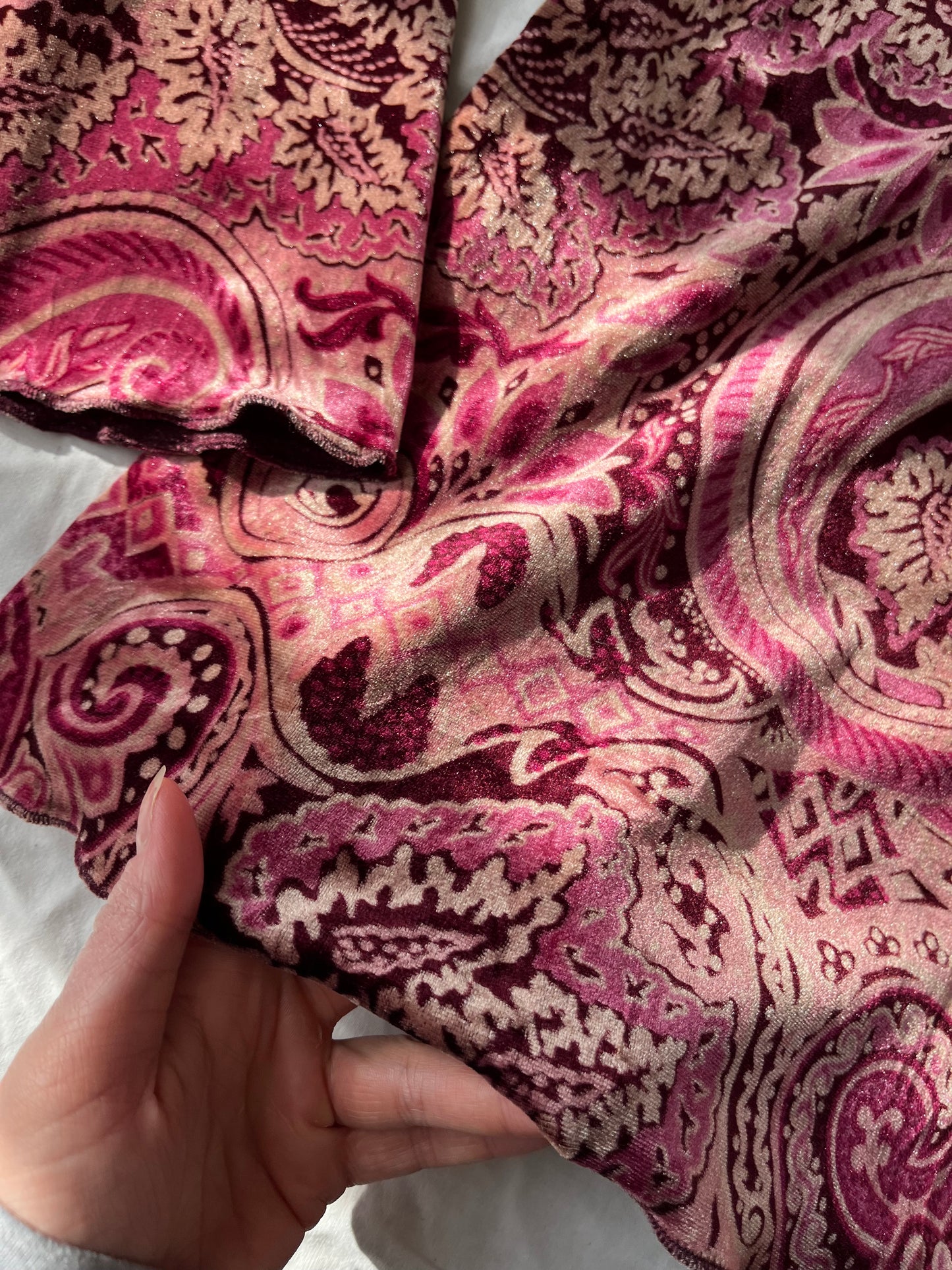 Velvet Paisley Top UK 16