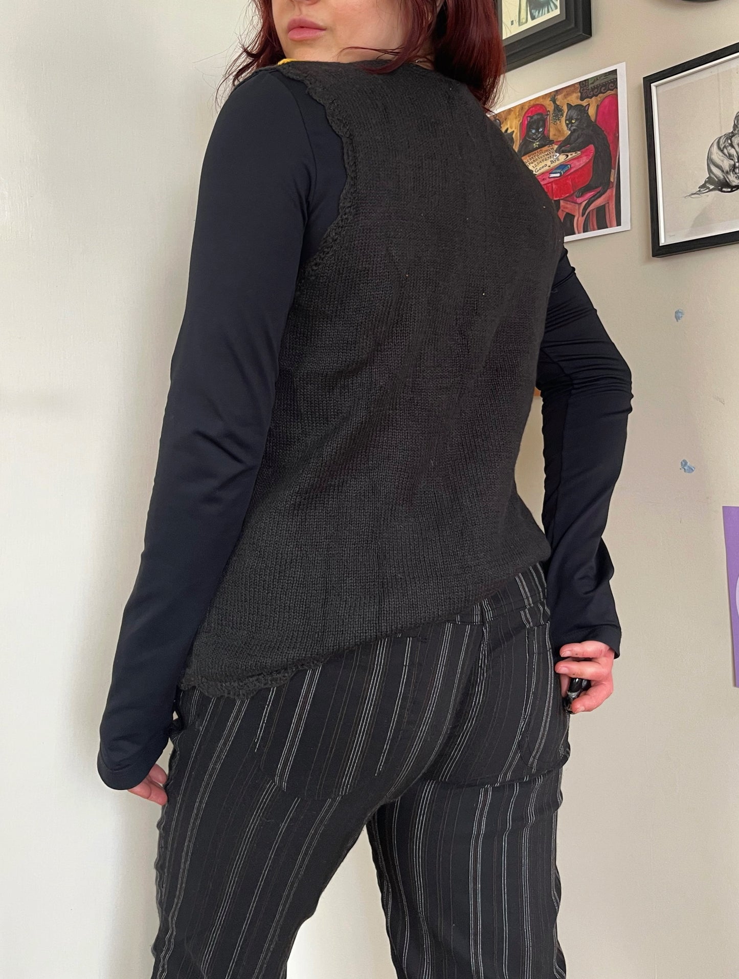 Banshee 1990s Halloween Sweater Vest M